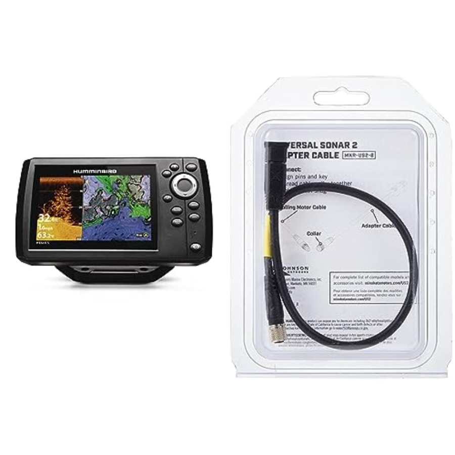 Fish Finder Gps - Bundle Ecoscandaglio e Accessori Helix 5