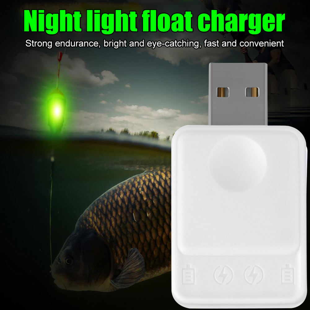 Fish Finder Charger - Caricabatterie USB Luminoso per Batterie CR425,