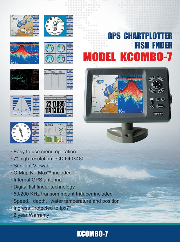 Kcombo-7 Plotter GPS ONWA da 7 - Fish Finder Gps recensione e prezzo